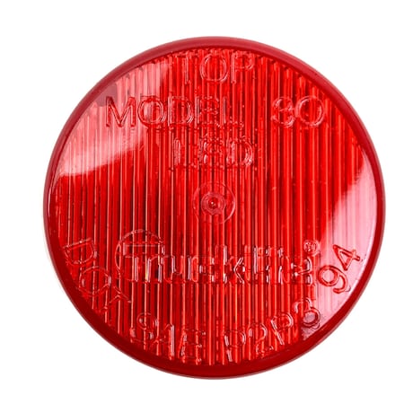 Truck-Lite 30 Series, LED, Red Round, 2 Diode, Marker Clearance Light, P3, Fit 'N Forget M/C, 12V 30250R3
